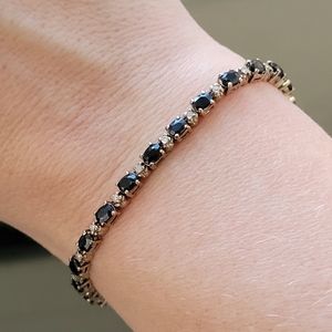 Sterling Silver Sapphire Bracelet